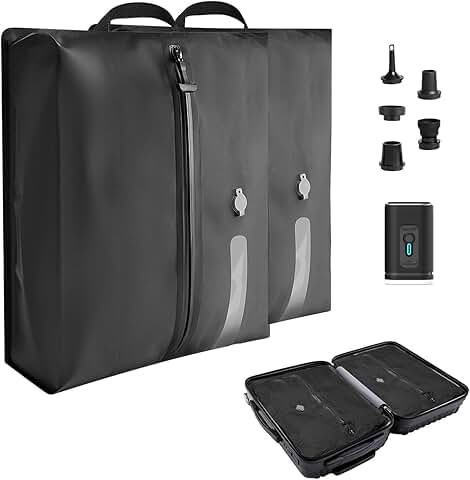 Wireless Pump Vacuum Bags for Travel, Reusable, Waterproof, 2 Pack