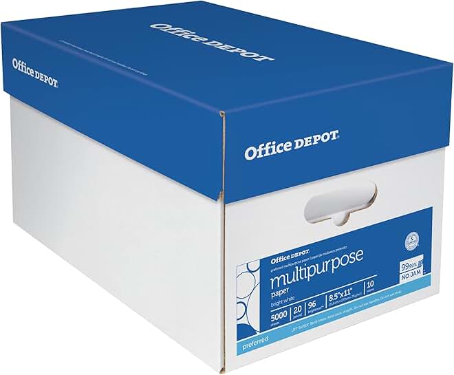 Multi-Use Printer and Copy Paper, 10 Reams