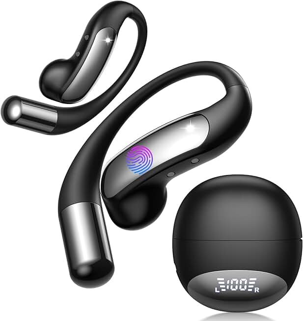 Wireless Open Ear Earbuds with 84Hrs Playtime and Waterproof