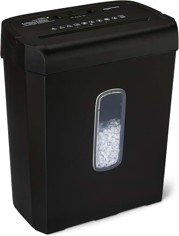 Heavy Duty Cross-Cut Paper and Credit Card Shredder
