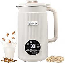 Large Capacity Nut Milk Maker with Delay Timer and Keep-Warm
