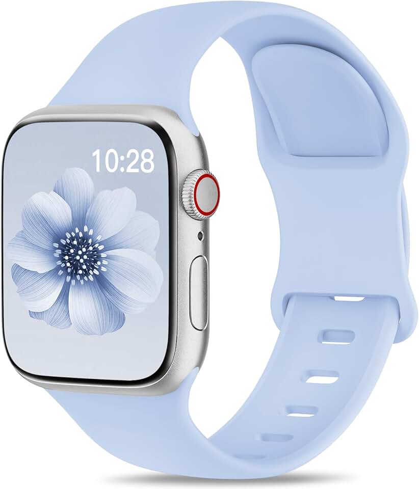 Light Blue Silicone Sport Band for Smartwatch