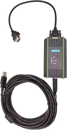 USB/MPI Programming Cable for Siemens PLCs, 16ft