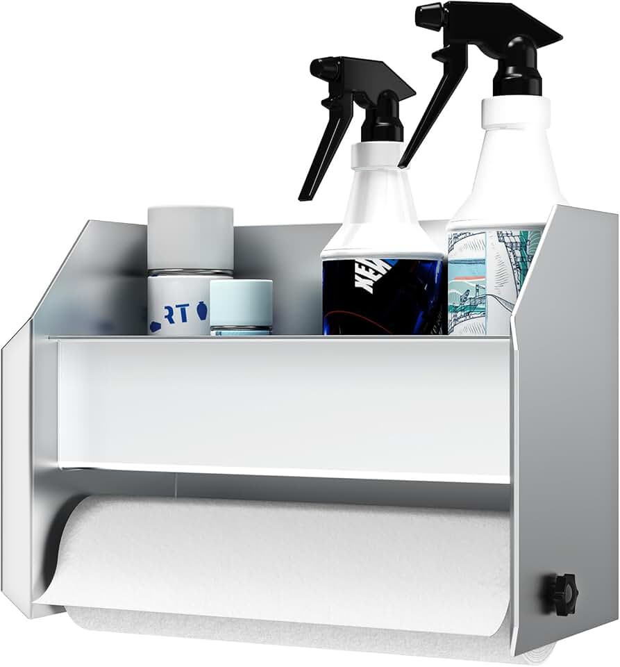 Aluminum Hand Cleaning Station Organizer Bracket