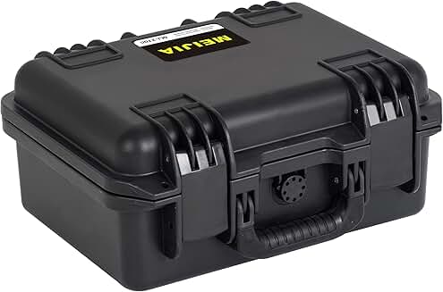 Waterproof Hard Camera Case with Custom Foam, Black