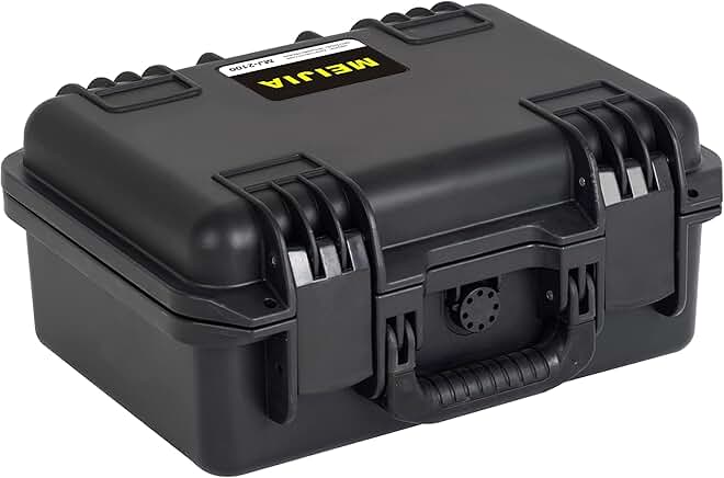 Waterproof Hard Camera Case with Custom Foam, Black