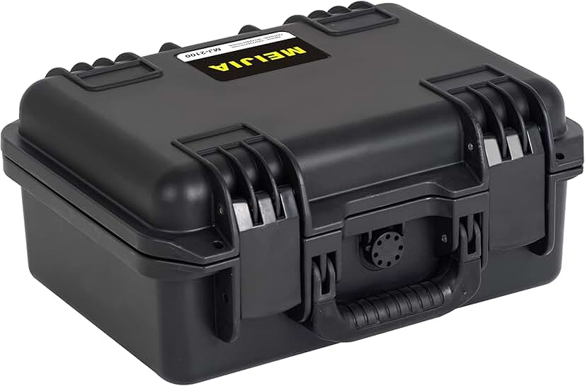 Waterproof Hard Camera Case with Custom Foam, Black