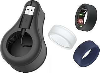 Pack of four silicone ring covers with cord winder