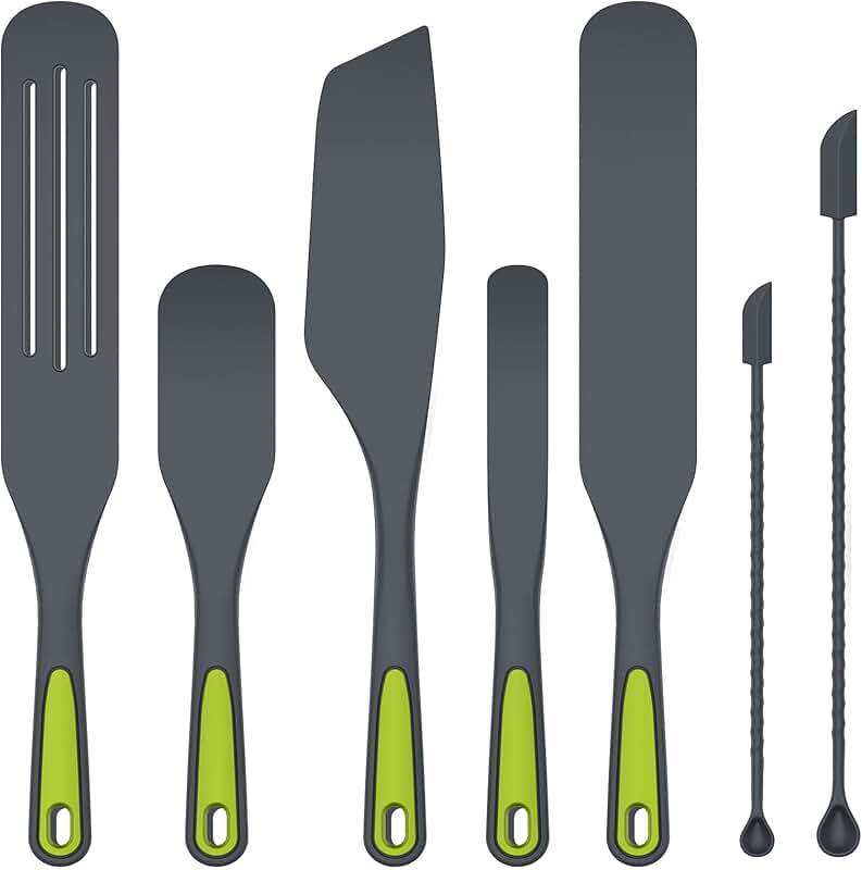 Silicone Spurtle Cooking Utensil Set for Stir Fry and Spreading