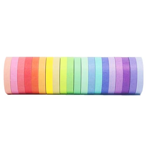 20 Rolls of Colored Washi Tape for Crafts and Gifts