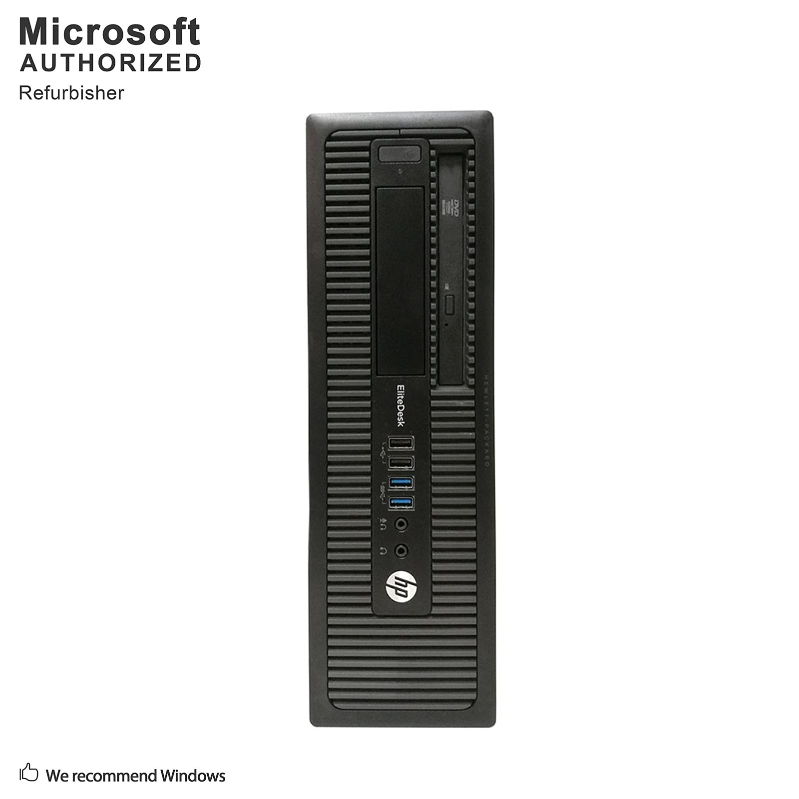 EliteDesk 800 G1 SFF High Performance Business Desktop Computer, Intel Quad Core i5-4590 upto 3.7GHz, 16GB RAM, 1TB HDD, 256GB SSD (boot), DVD, WiFi, Windows 10 Professional (Renewed)