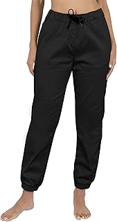 Women's Comfortable Twill Jogger Pants