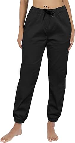 Women's Comfortable Twill Jogger Pants
