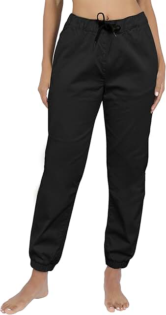 Women's Comfortable Twill Jogger Pants