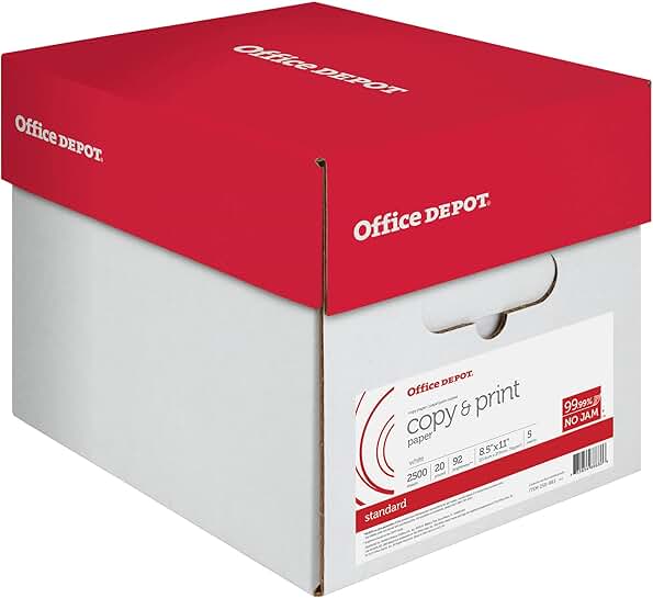 Copy and Print Paper, 8.5 x 11 inches, 20 lb, 500 sheets