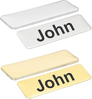 3x1 Inch Stainless Steel Name Plate, 10 Pack
