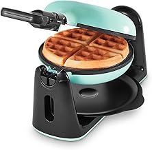 Flip Belgian Waffle Maker with Nonstick Surface