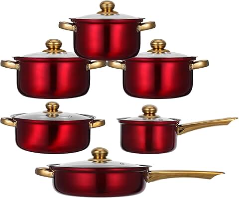Stainless Steel Cookware Set for Gas and Induction Stoves
