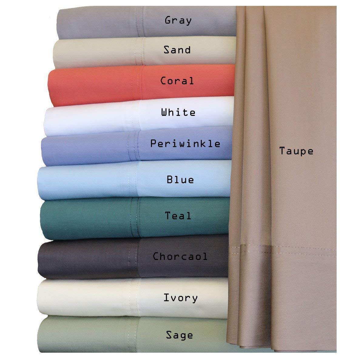 Silky-Soft Hybrid Bamboo-Cotton Queen 4PC Bed Sheets Set, Periwinkle