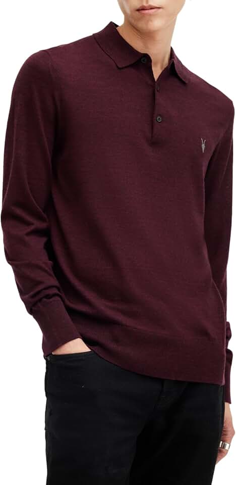 Men's Merino Long Sleeve Polo
