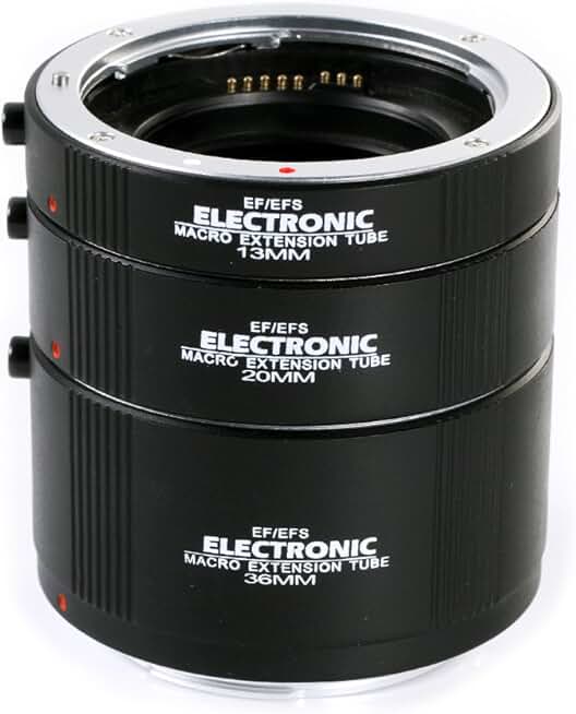 Macro Extension Tube Set for DSLR Cameras