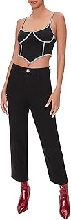 Women's ankle-length canvas pants
