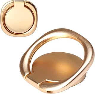 Two Matte Rounded Edge Phone Ring Holders with 360° Rotation