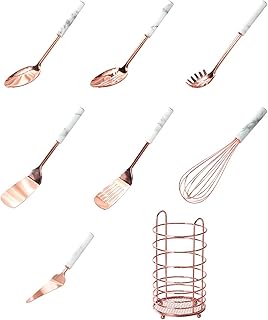 Stainless Steel Cooking Utensil Set with Ladle Spatula Skimmer