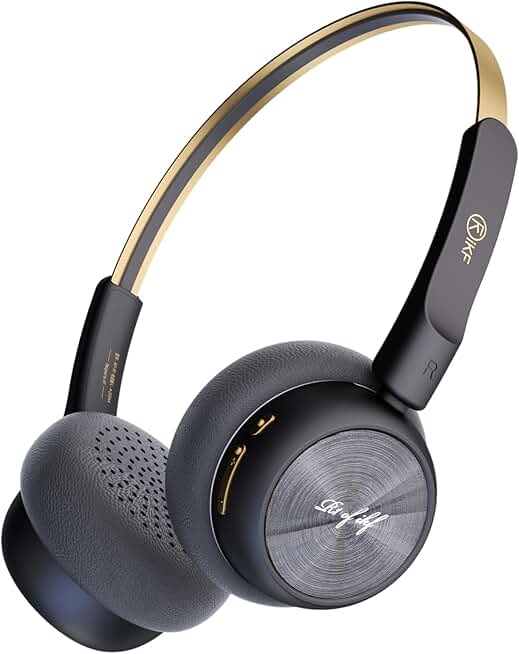 Retro Bluetooth Headphones with Custom EQ and 60H Playtime