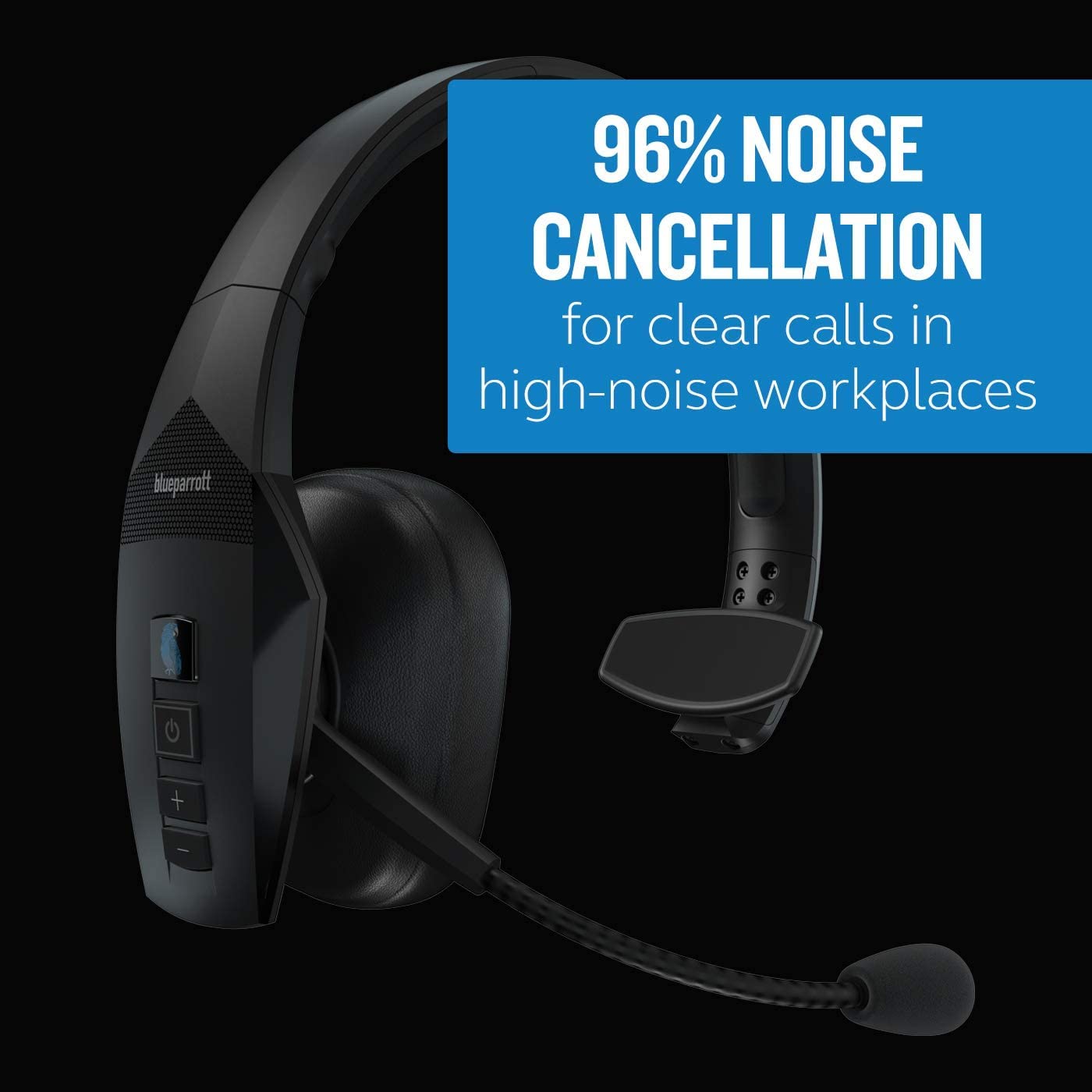B550-XT Voice-Controlled Bluetooth Headset - Industry Leading Sound with Long Wireless Range, Extreme Comfort and Up to 24 Hours of Talk Time