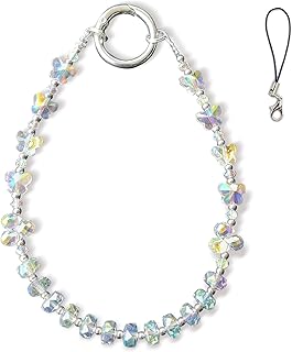 Beaded Crystal Phone Wrist Strap and Keychain