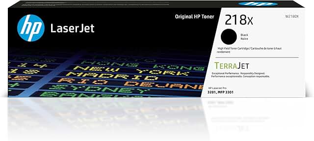 Black high-yield toner cartridge for laser printers