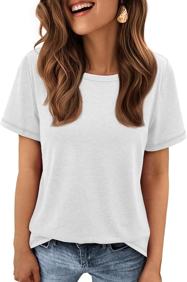 Women's Short Sleeve Round Neck Summer Top