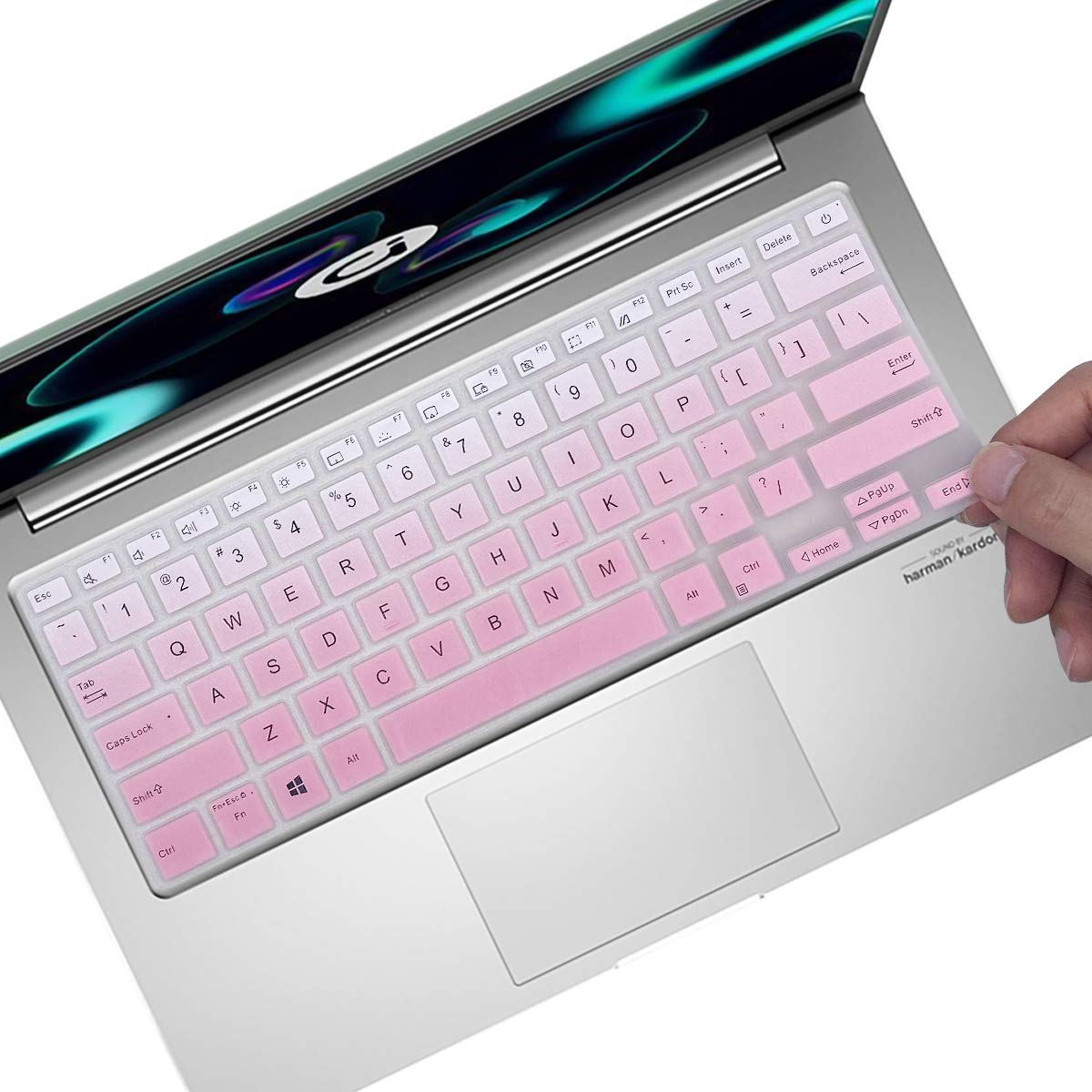 Pink keyboard cover for 11.6" and 13.3" laptops