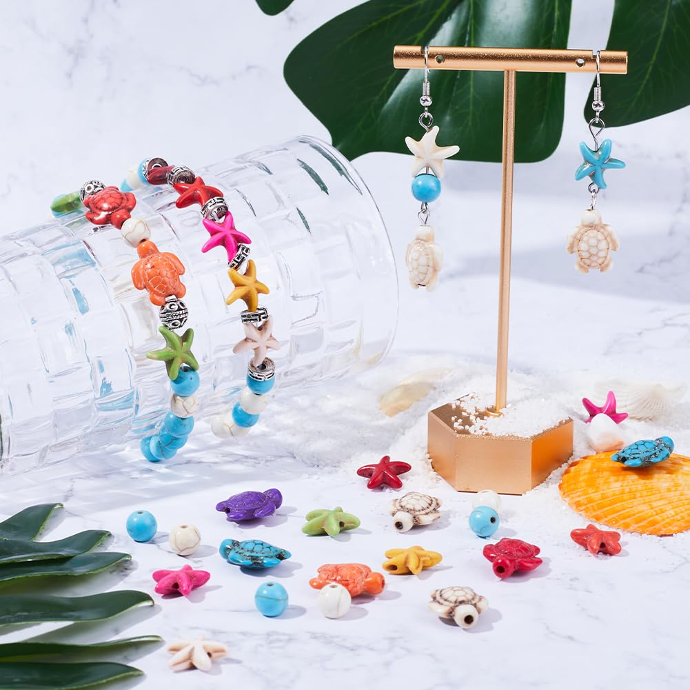Colorful Turtle and Starfish Beads for Jewelry Making