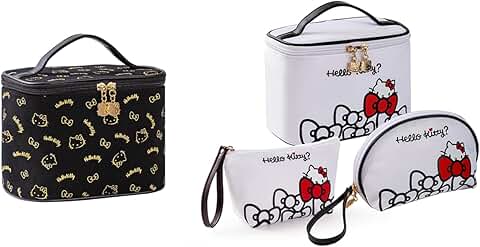 Large Waterproof Travel Makeup and Toiletry Bag Set
