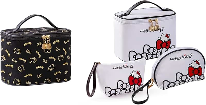 Large Waterproof Travel Makeup and Toiletry Bag Set