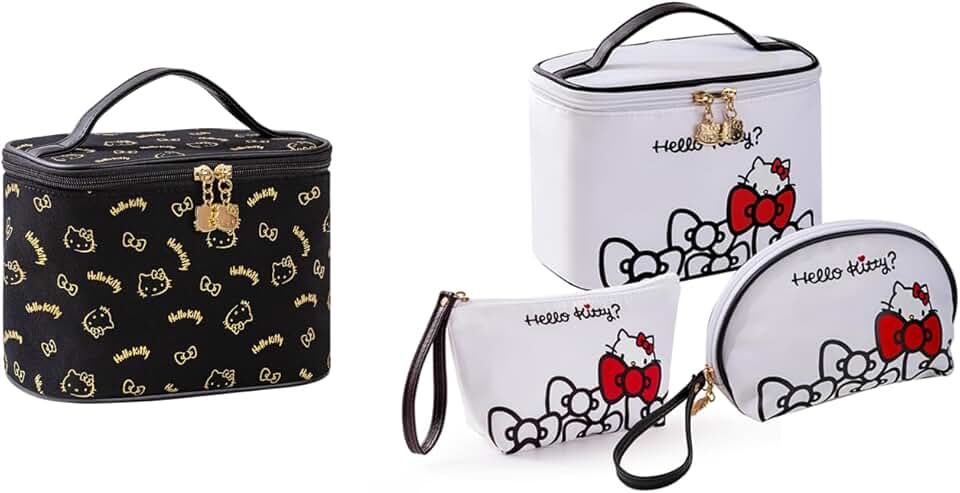Large Waterproof Travel Makeup and Toiletry Bag Set