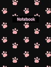 Animal Lover Notebook with Paw Prints, 8.5x11, 100 Pages