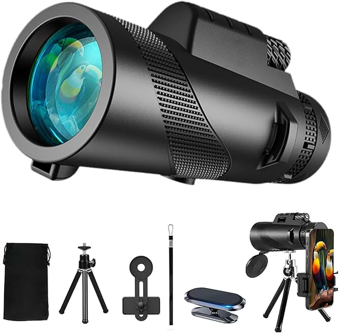 High Power 80x100 Monocular for Bird Watching and Hiking