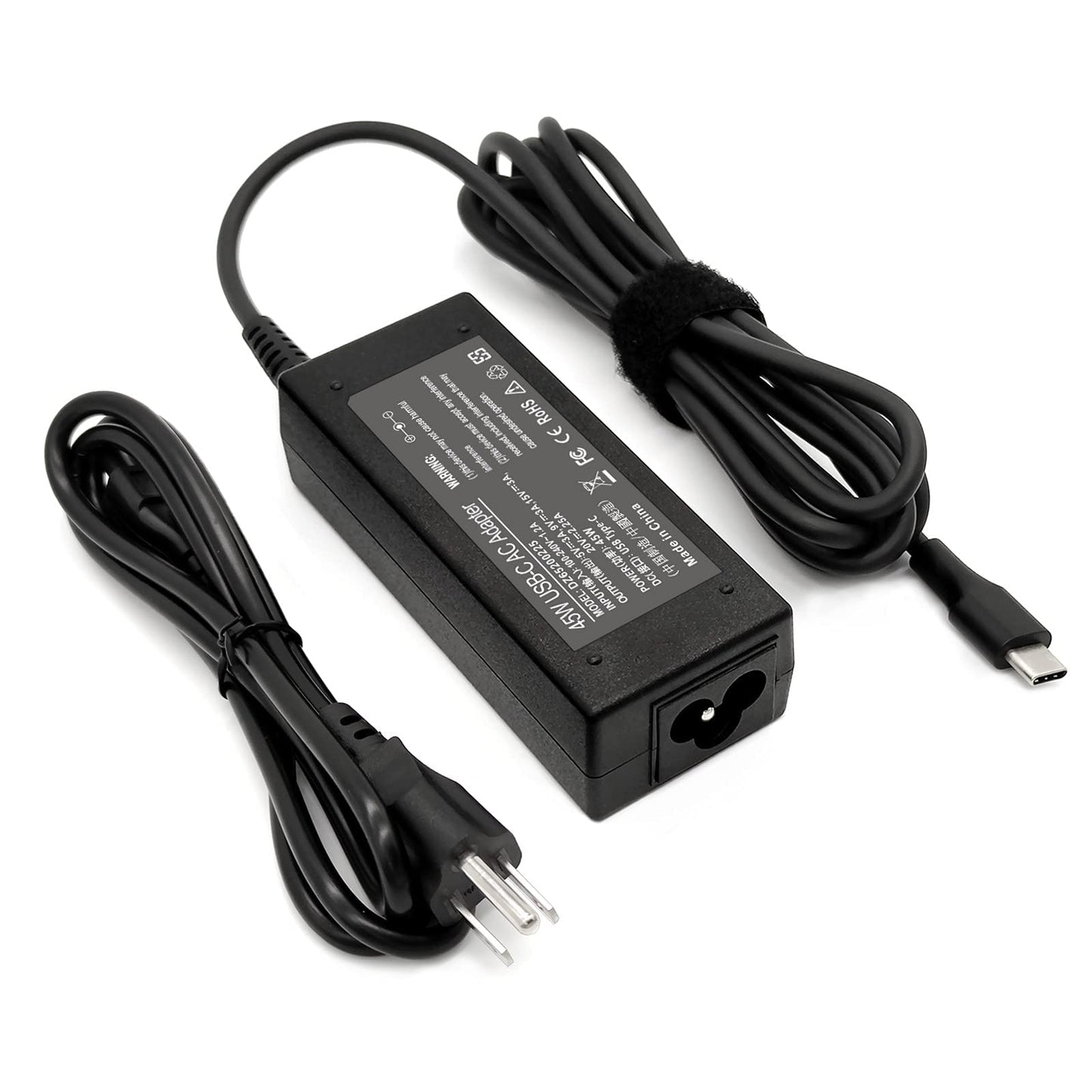 USB Type C Replacement Charger for Chromebook 45W