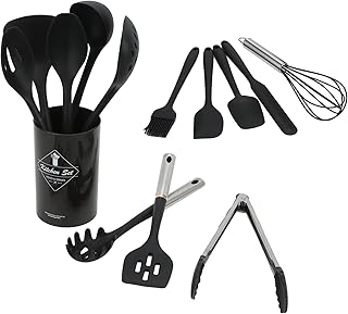 14-Piece Silicone Kitchen Utensil Set with Comfortable Handles