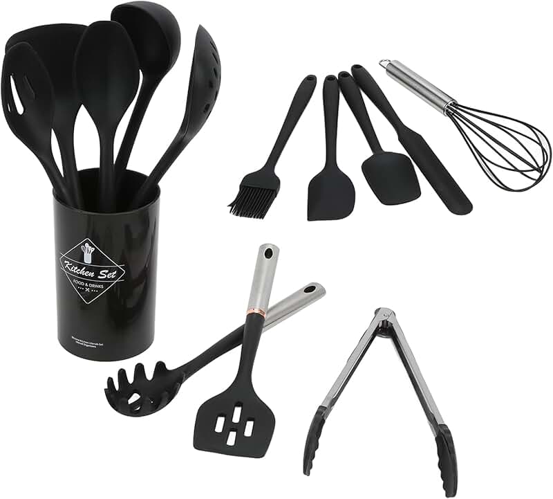 Pre-Seasoned Blue Carbon Steel Wok Utensil Set