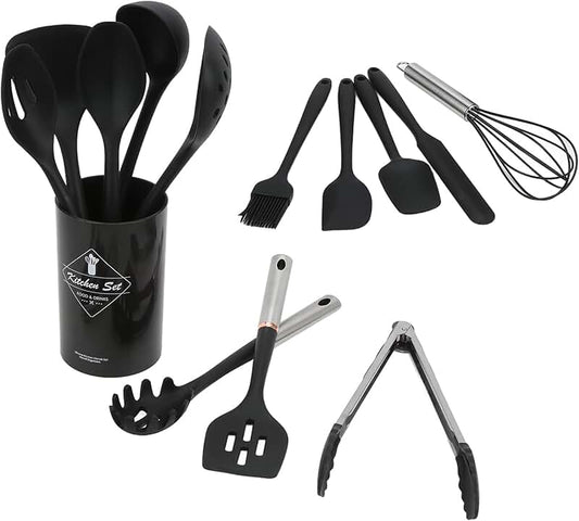 Pre-Seasoned Blue Carbon Steel Wok Utensil Set