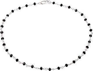 Handmade Black and Gold Beaded Necklace for Women