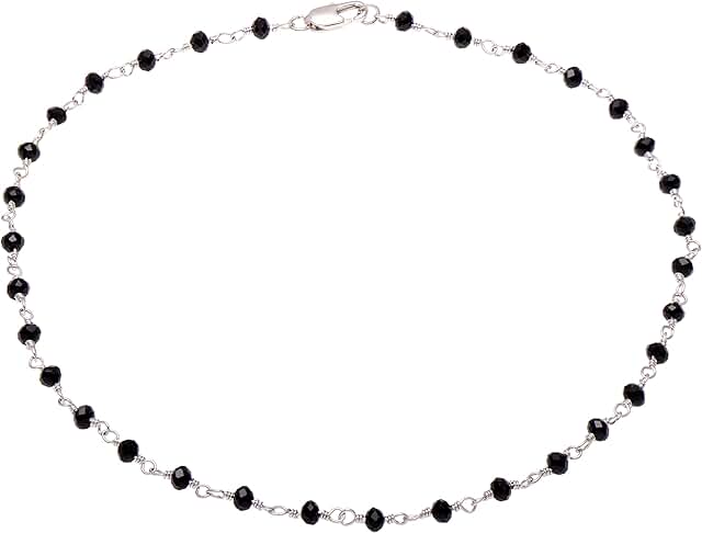 Handmade Black and Gold Beaded Necklace for Women
