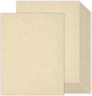 Cream Parchment Paper, 100 Sheets, 8.5 x 11, 65lb