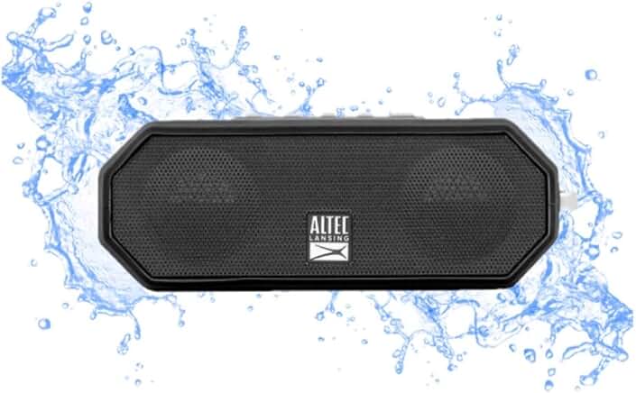 Waterproof Bluetooth Speaker with 10-Hour Battery