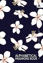 Pink floral A5 alphabetical password book with tabs
