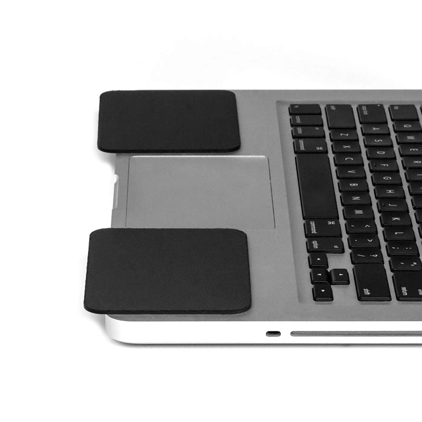 Large Slim Palm Pads Notebook Wrist Rests with Tacky Silicone Reposition for Hard and Sharp MacBooks and Laptops (2 Large 4 x 3.12 inches)
